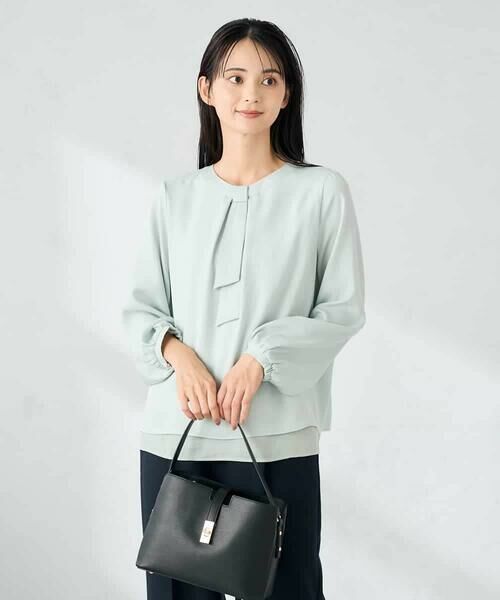 a.v.v / アー・ヴェ・ヴェ シャツ・ブラウス | 【洗える】バーチャームボウタイブラウス | 詳細3
