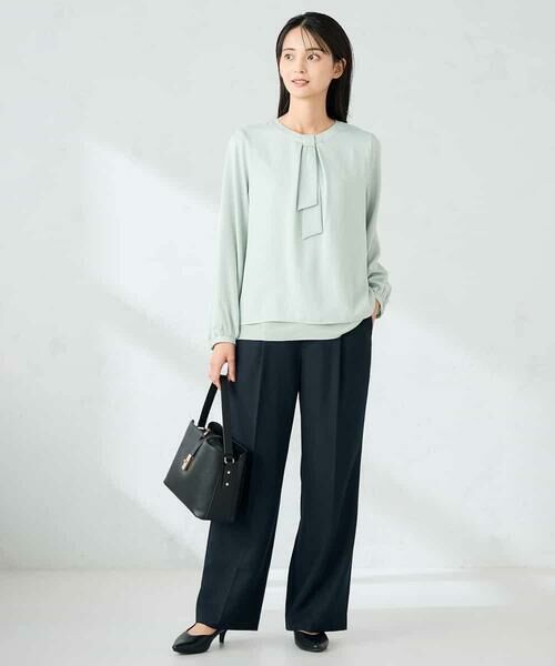 a.v.v / アー・ヴェ・ヴェ シャツ・ブラウス | 【洗える】バーチャームボウタイブラウス | 詳細4