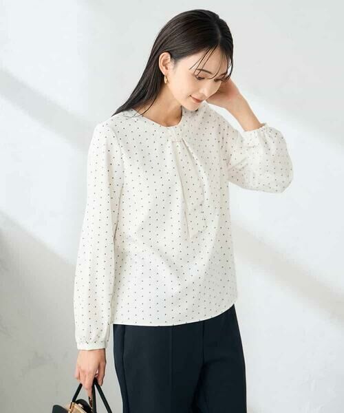 a.v.v / アー・ヴェ・ヴェ シャツ・ブラウス | 【洗える】バーチャームボウタイブラウス | 詳細8