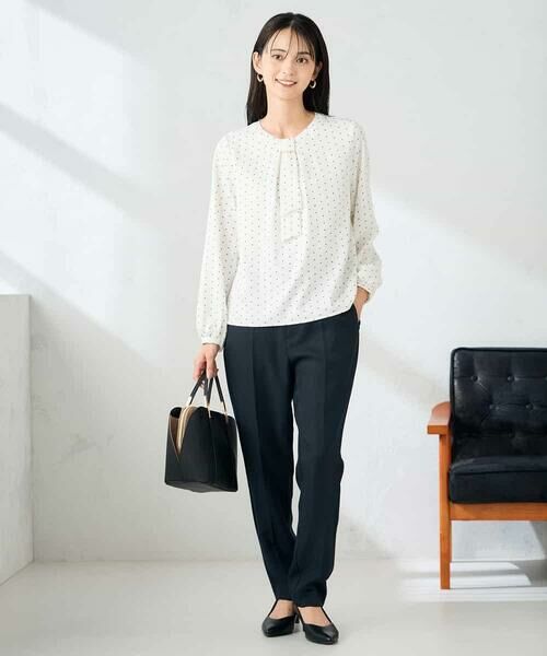 a.v.v / アー・ヴェ・ヴェ シャツ・ブラウス | 【洗える】バーチャームボウタイブラウス | 詳細9