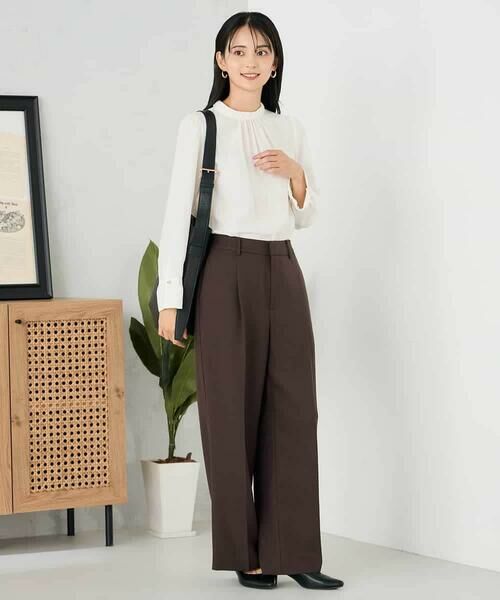 a.v.v / アー・ヴェ・ヴェ シャツ・ブラウス | 【洗える】プチハイネックギャザードビードットブラウス | 詳細19