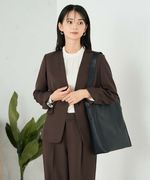 a.v.v / アー・ヴェ・ヴェ シャツ・ブラウス | 【洗える】プチハイネックギャザードビードットブラウス | 詳細22