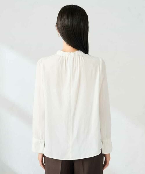 a.v.v / アー・ヴェ・ヴェ シャツ・ブラウス | 【洗える】プチハイネックギャザードビードットブラウス | 詳細30