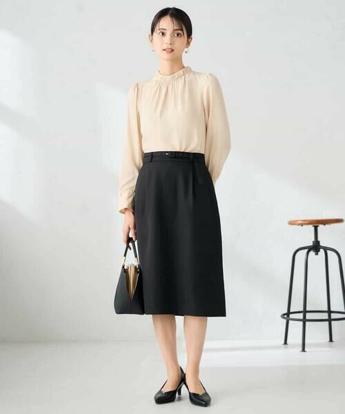 a.v.v / アー・ヴェ・ヴェ シャツ・ブラウス | 【洗える】プチハイネックギャザードビードットブラウス | 詳細7