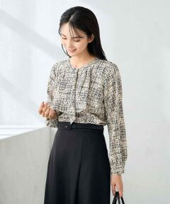 a.v.v / アー・ヴェ・ヴェ シャツ・ブラウス | 【洗える】プリントケープ風ブラウス
