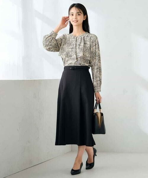 a.v.v / アー・ヴェ・ヴェ シャツ・ブラウス | 【洗える】プリントケープ風ブラウス | 詳細20