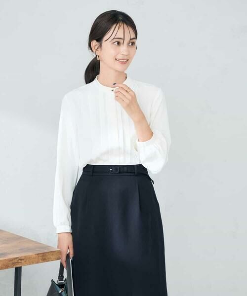 a.v.v / アー・ヴェ・ヴェ シャツ・ブラウス | 【洗える/WEB限定】ピンタックブラウス | 詳細14