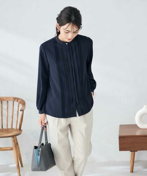 a.v.v / アー・ヴェ・ヴェ シャツ・ブラウス | 【洗える/WEB限定】ピンタックブラウス | 詳細8