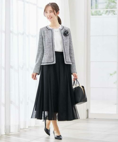 a.v.v / アー・ヴェ・ヴェ セットアップ | ツイードノーカラージャケット | 詳細10