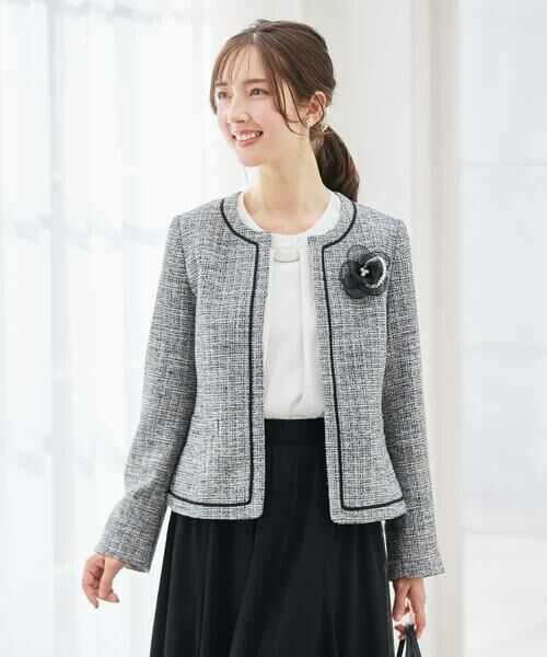 a.v.v / アー・ヴェ・ヴェ セットアップ | ツイードノーカラージャケット | 詳細4