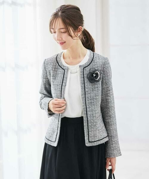 a.v.v / アー・ヴェ・ヴェ セットアップ | ツイードノーカラージャケット | 詳細5