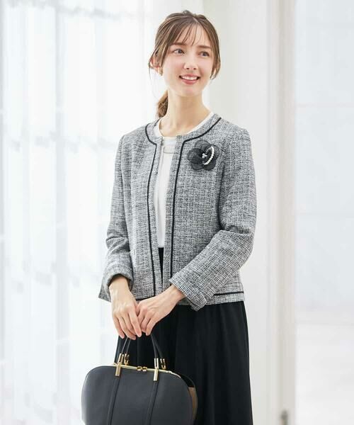 a.v.v / アー・ヴェ・ヴェ セットアップ | ツイードノーカラージャケット | 詳細6