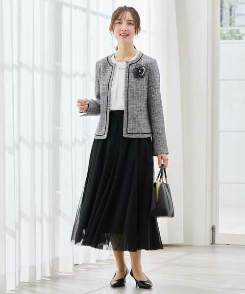 a.v.v / アー・ヴェ・ヴェ セットアップ | ツイードノーカラージャケット | 詳細9