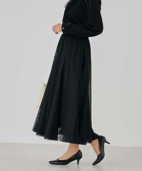 a.v.v / アー・ヴェ・ヴェ ロング・マキシ丈スカート | 【洗える】チュールマーメイドスカート | 詳細22