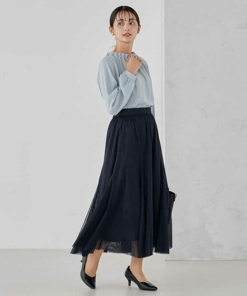 a.v.v / アー・ヴェ・ヴェ ロング・マキシ丈スカート | 【洗える】チュールマーメイドスカート | 詳細3