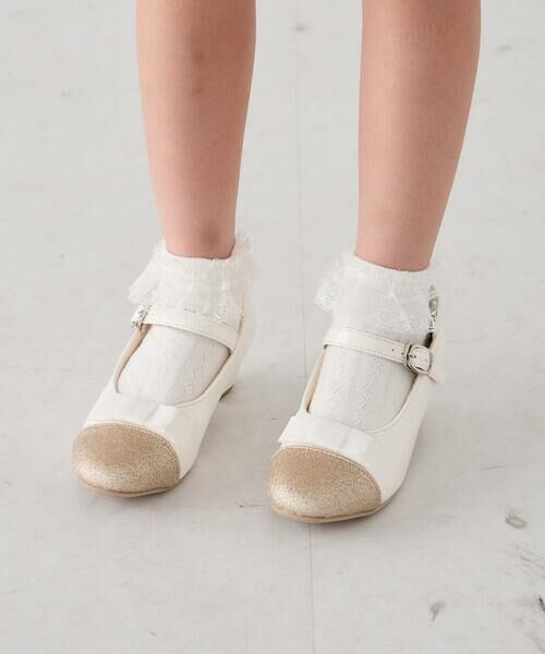 a.v.v / アー・ヴェ・ヴェ その他小物 | [KIDS]レース付きショートソックス | 詳細1