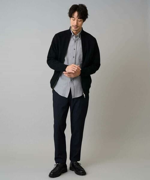 a.v.v / アー・ヴェ・ヴェ カーディガン・ボレロ | 【洗濯機で洗える】ダブルフェイスニットスタンドジップカーディガン | 詳細10