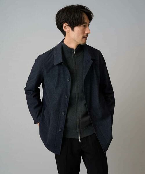 a.v.v / アー・ヴェ・ヴェ カーディガン・ボレロ | 【洗濯機で洗える】ダブルフェイスニットスタンドジップカーディガン | 詳細13