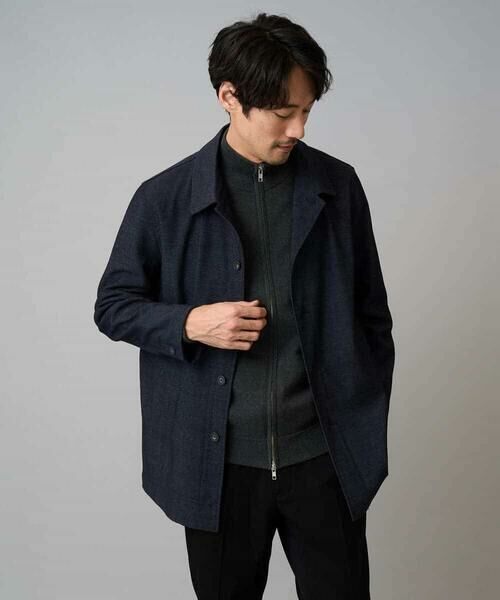 a.v.v / アー・ヴェ・ヴェ カーディガン・ボレロ | 【洗濯機で洗える】ダブルフェイスニットスタンドジップカーディガン | 詳細14