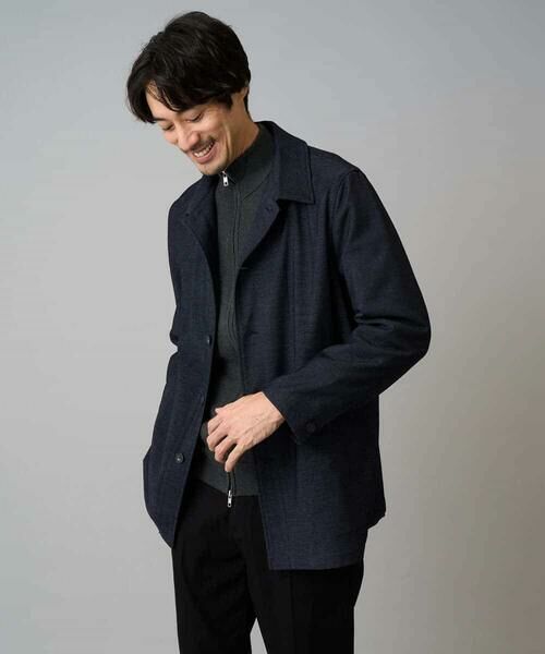 a.v.v / アー・ヴェ・ヴェ カーディガン・ボレロ | 【洗濯機で洗える】ダブルフェイスニットスタンドジップカーディガン | 詳細15