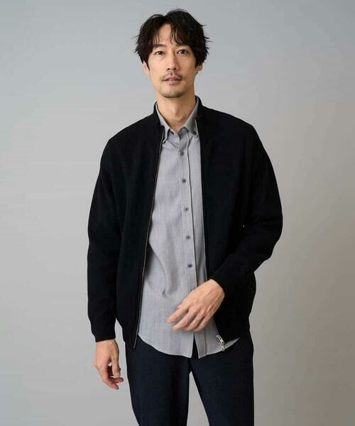 a.v.v / アー・ヴェ・ヴェ カーディガン・ボレロ | 【洗濯機で洗える】ダブルフェイスニットスタンドジップカーディガン | 詳細16