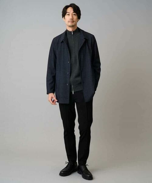 a.v.v / アー・ヴェ・ヴェ カーディガン・ボレロ | 【洗濯機で洗える】ダブルフェイスニットスタンドジップカーディガン | 詳細5