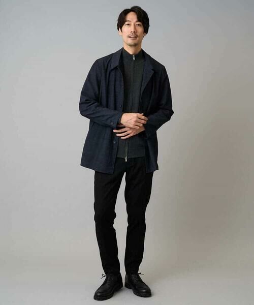 a.v.v / アー・ヴェ・ヴェ カーディガン・ボレロ | 【洗濯機で洗える】ダブルフェイスニットスタンドジップカーディガン | 詳細6