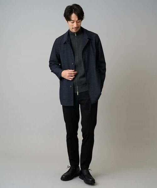 a.v.v / アー・ヴェ・ヴェ カーディガン・ボレロ | 【洗濯機で洗える】ダブルフェイスニットスタンドジップカーディガン | 詳細7