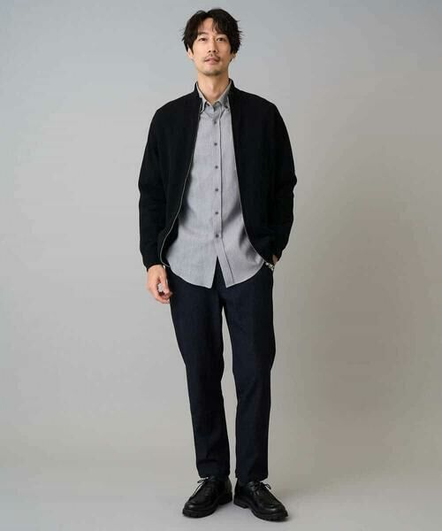 a.v.v / アー・ヴェ・ヴェ カーディガン・ボレロ | 【洗濯機で洗える】ダブルフェイスニットスタンドジップカーディガン | 詳細9