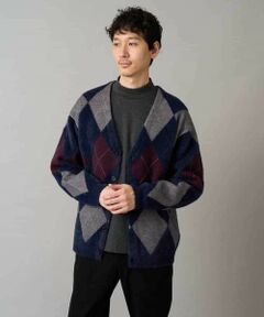 a.v.v / アー・ヴェ・ヴェ カーディガン・ボレロ | 【洗濯で洗える】シャギーアーガイルワイドシルエットカーディガン