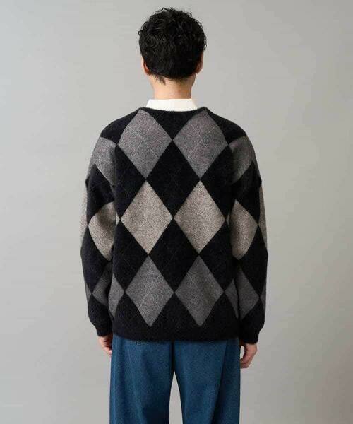 a.v.v / アー・ヴェ・ヴェ カーディガン・ボレロ | 【洗濯で洗える】シャギーアーガイルワイドシルエットカーディガン | 詳細17