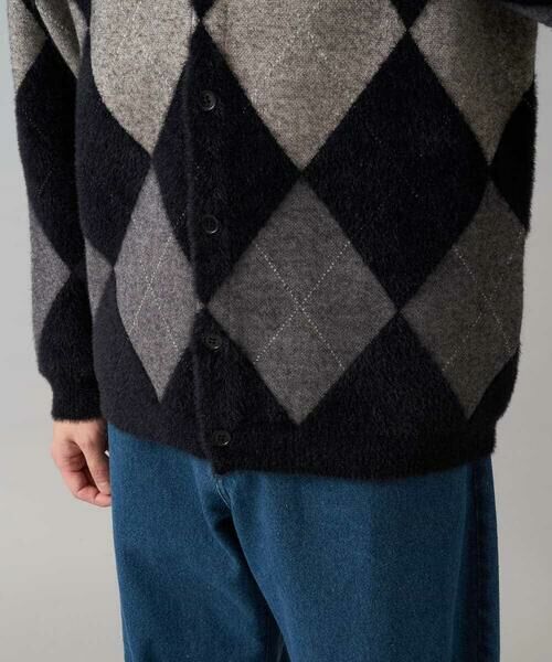 a.v.v / アー・ヴェ・ヴェ カーディガン・ボレロ | 【洗濯で洗える】シャギーアーガイルワイドシルエットカーディガン | 詳細20