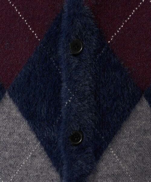 a.v.v / アー・ヴェ・ヴェ カーディガン・ボレロ | 【洗濯で洗える】シャギーアーガイルワイドシルエットカーディガン | 詳細21