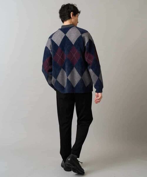 a.v.v / アー・ヴェ・ヴェ カーディガン・ボレロ | 【洗濯で洗える】シャギーアーガイルワイドシルエットカーディガン | 詳細3