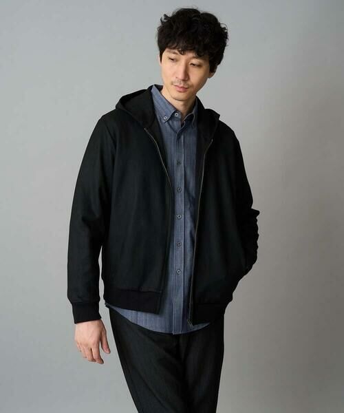 a.v.v / アー・ヴェ・ヴェ パーカー | 【イージーケア/毛玉になりにくい】ツイルエンボスフェイクスエードジップパーカー【洗濯機で洗える】 | 詳細13