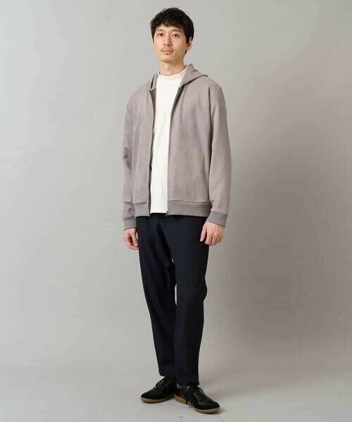 a.v.v / アー・ヴェ・ヴェ パーカー | 【イージーケア/毛玉になりにくい】ツイルエンボスフェイクスエードジップパーカー【洗濯機で洗える】 | 詳細2