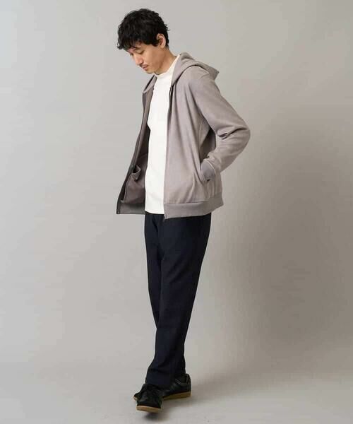 a.v.v / アー・ヴェ・ヴェ パーカー | 【イージーケア/毛玉になりにくい】ツイルエンボスフェイクスエードジップパーカー【洗濯機で洗える】 | 詳細3