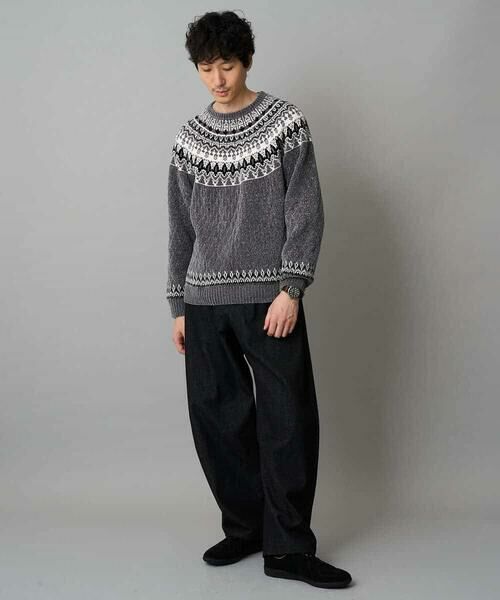 a.v.v / アー・ヴェ・ヴェ ニット・セーター | 【洗える】モール求心柄クルーネックニット | 詳細10