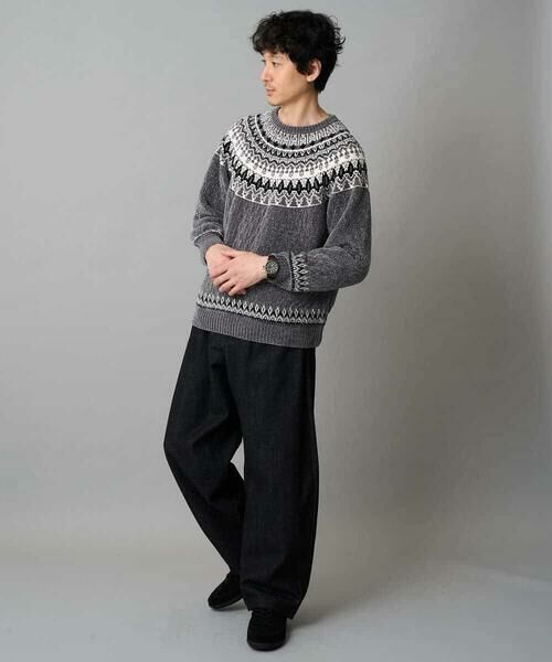 a.v.v / アー・ヴェ・ヴェ ニット・セーター | 【洗える】モール求心柄クルーネックニット | 詳細11