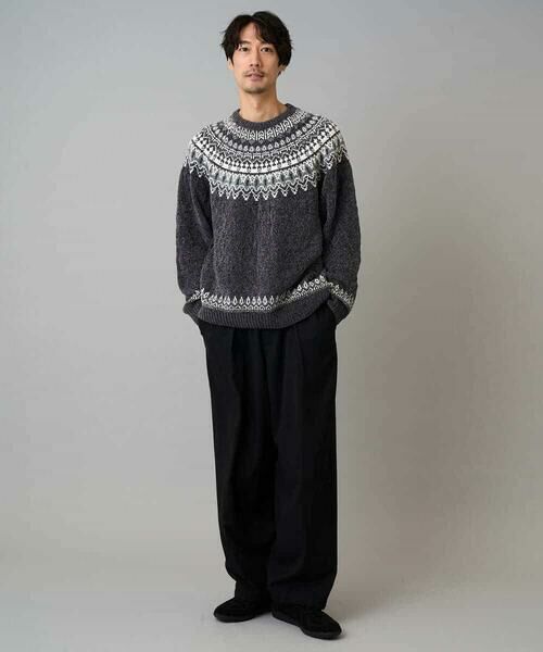 a.v.v / アー・ヴェ・ヴェ ニット・セーター | 【洗える】モール求心柄クルーネックニット | 詳細12