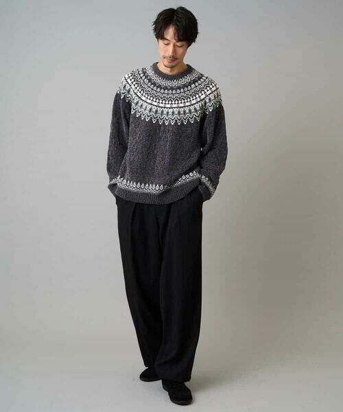 a.v.v / アー・ヴェ・ヴェ ニット・セーター | 【洗える】モール求心柄クルーネックニット | 詳細14