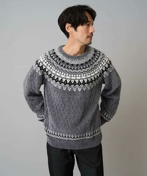 a.v.v / アー・ヴェ・ヴェ ニット・セーター | 【洗える】モール求心柄クルーネックニット | 詳細26