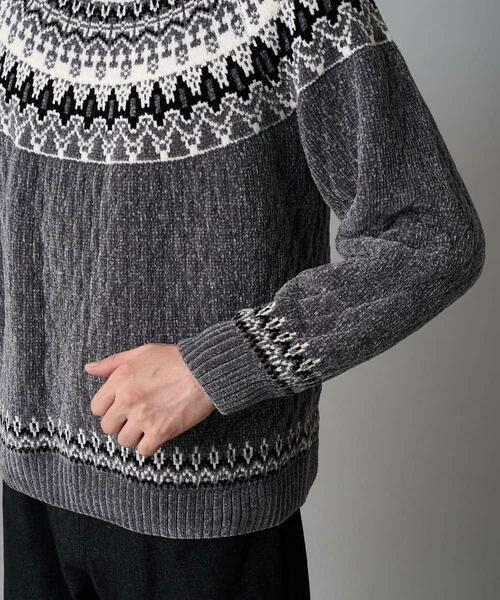 a.v.v / アー・ヴェ・ヴェ ニット・セーター | 【洗える】モール求心柄クルーネックニット | 詳細30
