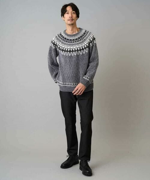 a.v.v / アー・ヴェ・ヴェ ニット・セーター | 【洗える】モール求心柄クルーネックニット | 詳細6