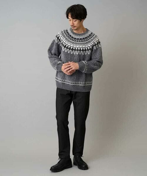 a.v.v / アー・ヴェ・ヴェ ニット・セーター | 【洗える】モール求心柄クルーネックニット | 詳細7