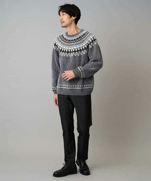 a.v.v / アー・ヴェ・ヴェ ニット・セーター | 【洗える】モール求心柄クルーネックニット | 詳細8