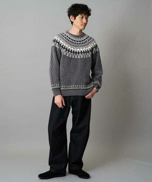 a.v.v / アー・ヴェ・ヴェ ニット・セーター | 【洗える】モール求心柄クルーネックニット | 詳細9