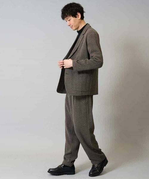 a.v.v / アー・ヴェ・ヴェ テーラードジャケット | 【イージーケア/シワになりにくい】ツイードストレッチテーラードジャケット【洗濯機で洗える】 | 詳細1