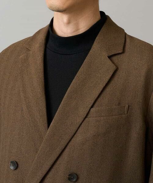 a.v.v / アー・ヴェ・ヴェ テーラードジャケット | 【イージーケア/毛玉になりにくい】LANATECヘリンボーンダブルブレストジャケット【ストレッチ/洗濯機で洗える】 | 詳細20