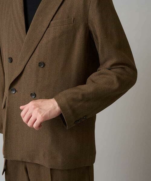 a.v.v / アー・ヴェ・ヴェ テーラードジャケット | 【イージーケア/毛玉になりにくい】LANATECヘリンボーンダブルブレストジャケット【ストレッチ/洗濯機で洗える】 | 詳細21